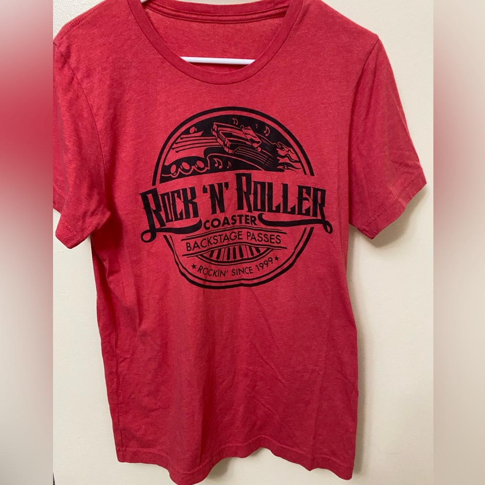 Rockin Roller Coaster Red Tee Disney World Parks